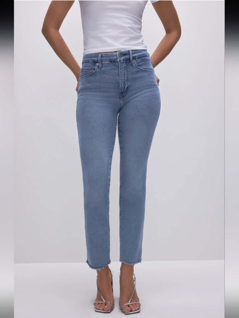 GOOD AMERICAN Good Legs Straight Jeans- 12